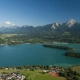 Ansicht von oben - Faaker See in Kärnten