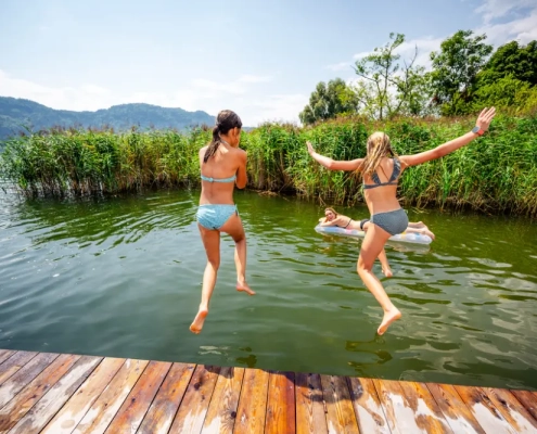 Spaß mit der Familie im Seebad Bodensdorf am Ossiacher See