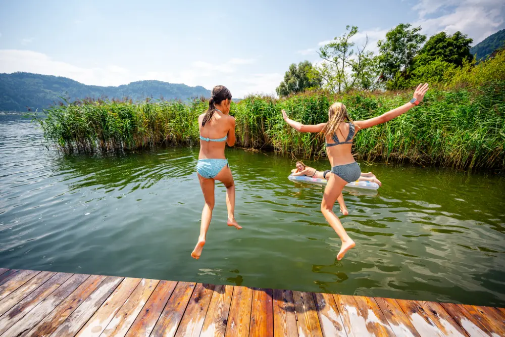 Spaß mit der Familie im Seebad Bodensdorf am Ossiacher See